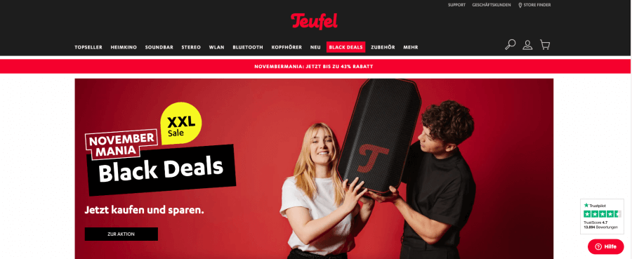 Teufel Online shop